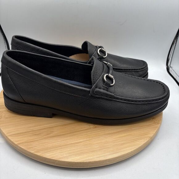 Rockport Mens Preston Bit Loafer 12W Black Leather Comfort Slip On Business - Picture 5 of 9